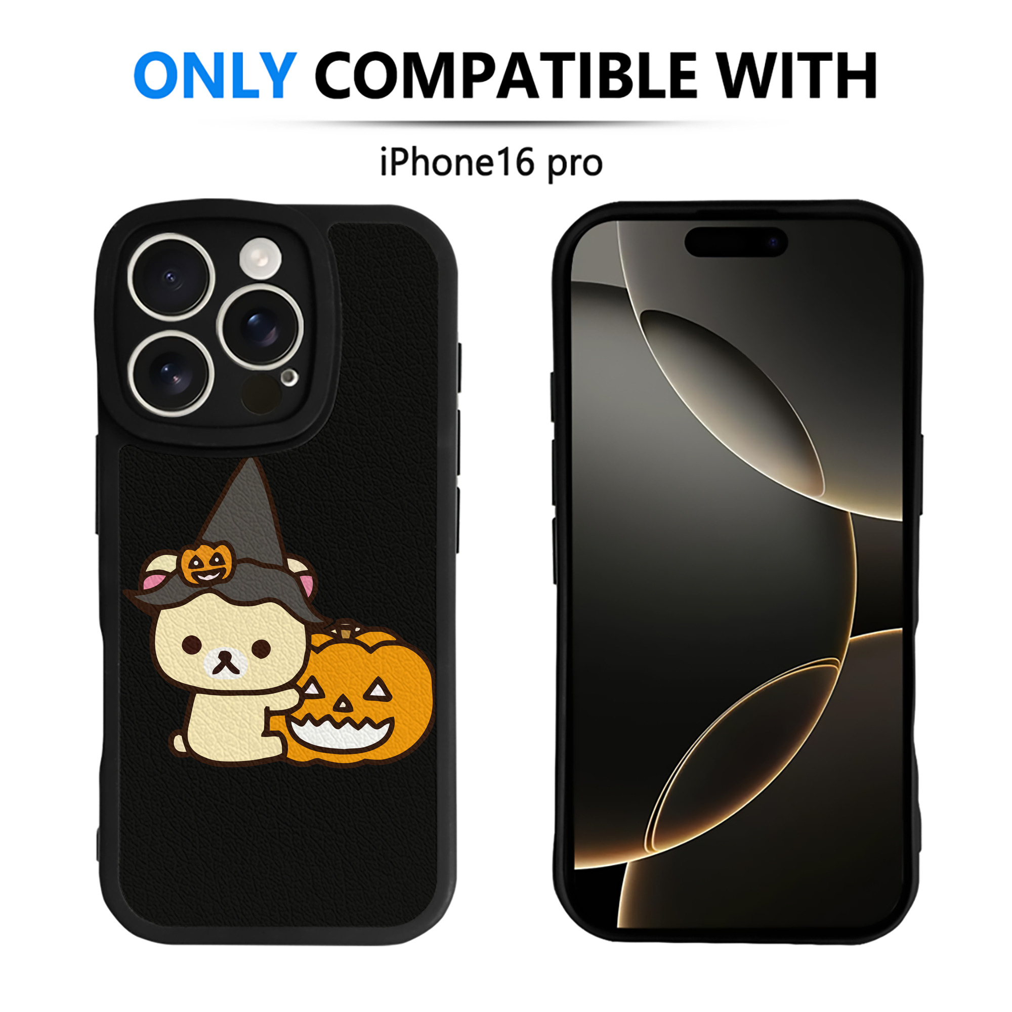 （画像用） リラックマ リラックマ キイロイトリ Rilakkuma Korilakkuma Kiiroitori 【iPhone 16シリーズ対応】シリコンスマホケース（レザー調） 材質：シリコン